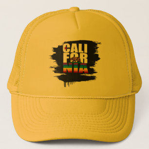 GORRA DE CAMIONERO BLANCO DEL ORGULLO DE CALIFORNIA
