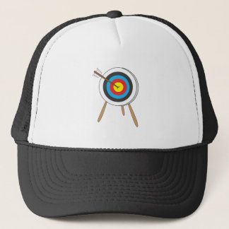 Gorra De Camionero Blanco del tiro al arco