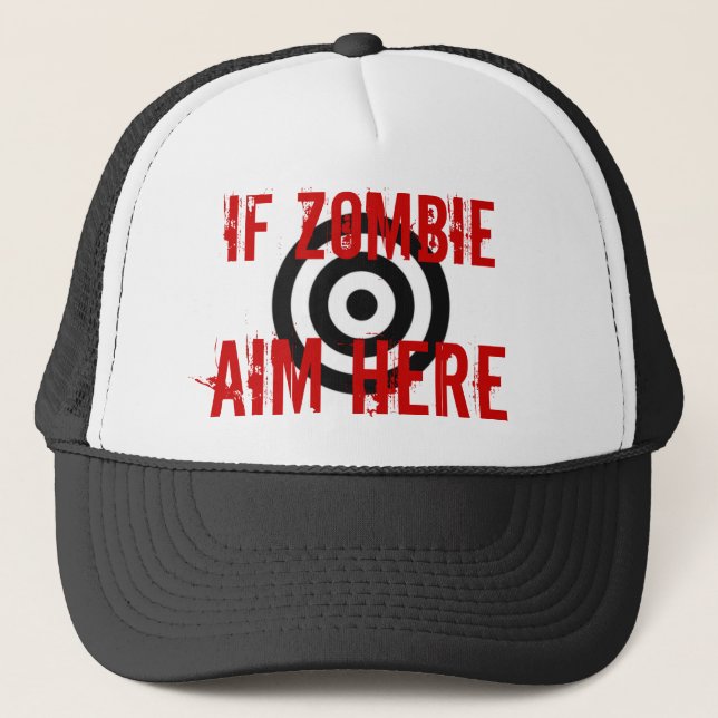 Gorra De Camionero Blanco del zombi (Anverso)