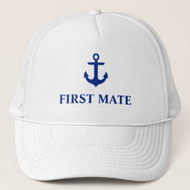 Gorra De Camionero Blanco nautico de primer nivel