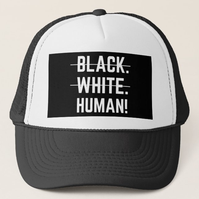 Gorra De Camionero Blanco negro (Anverso)