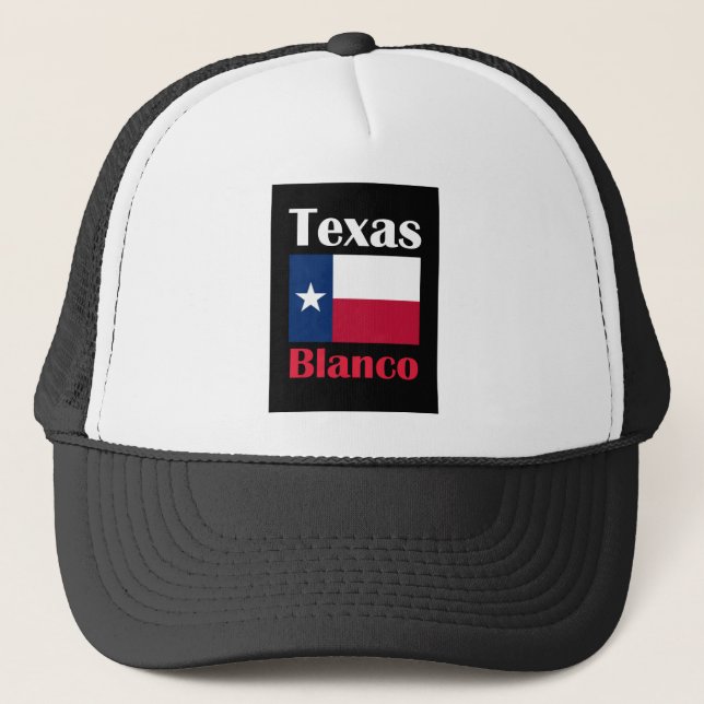Gorra De Camionero Blanco TX (Anverso)