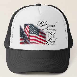 Gorra De Camionero Blessed patriótica es la nación