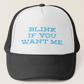 Gorra De Camionero Blink si me quieres azul divertido