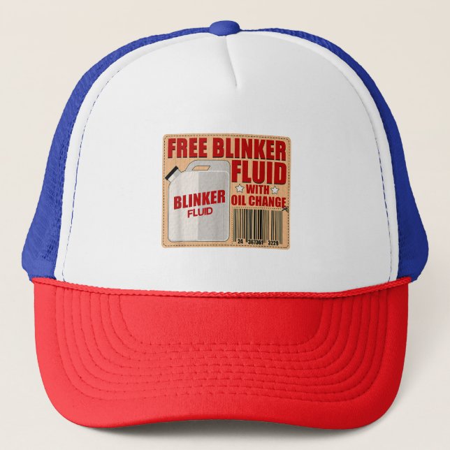 Gorra De Camionero Blinker Fluid Idiot Gag camisa regalo para Mechani (Anverso)