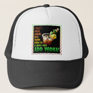GORRA DE CAMIONERO BLOODY MARY, CARGADO PARA ARRIBA CON LOS LICORES