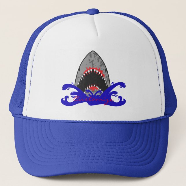 Gorra De Camionero Bloody Shark Jaws Thunder_Cove (Anverso)