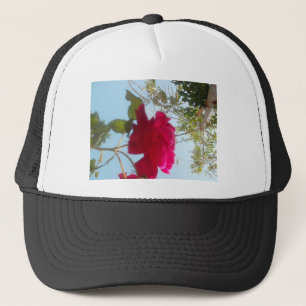 Gorra De Camionero Bloom celestial: Un Rosa contra el cielo