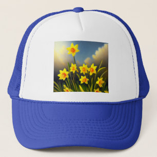 Gorra De Camionero Blooms soleados: Daffodils de oro en plena gloria