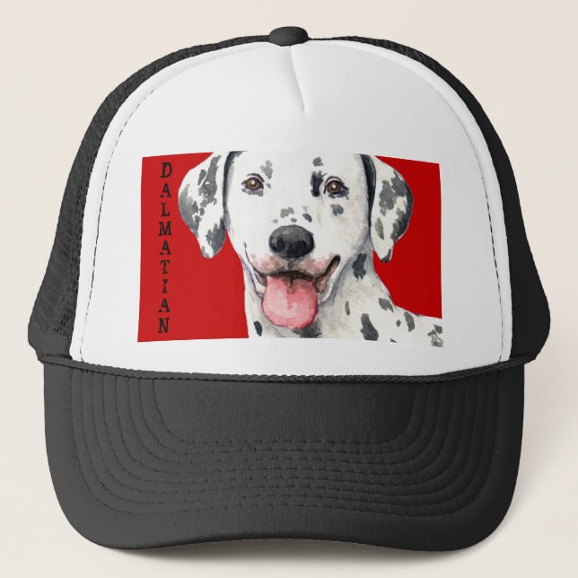 Gorra De Camionero Bloque de color dálmata (Anverso)