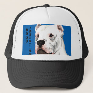 Gorra De Camionero Bloque del color de Dogo Argentino