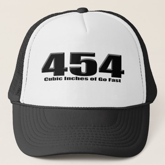 Gorra De Camionero Bloque grande 454 de Chevy (Anverso)