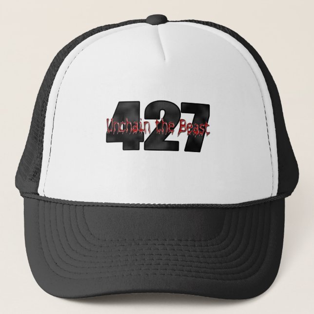Gorra De Camionero bloque grande de la bestia 427 (Anverso)