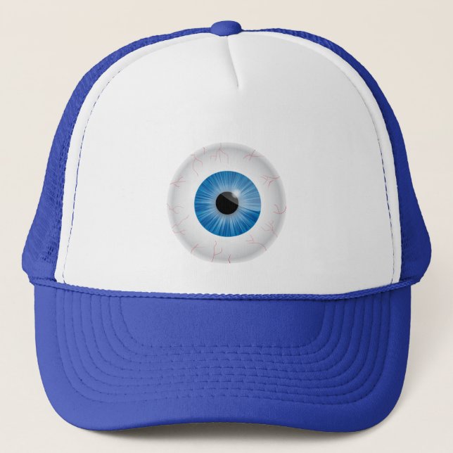 Gorra De Camionero Blue Bloodshot Eyeball Hat (Anverso)