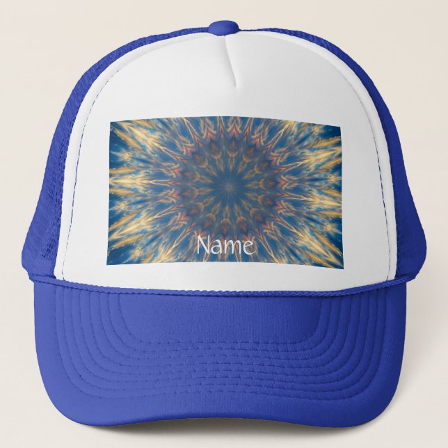 Gorra De Camionero Blue Chakra Kaleidoscope Thunder_Cove (Anverso)