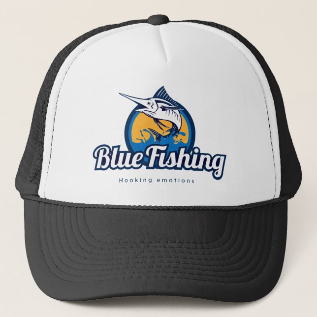 Gorra De Camionero Blue Fishing (Anverso)