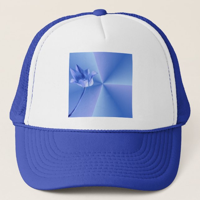 Gorra De Camionero Blue Flower (Anverso)