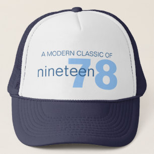 Gorra De Camionero Blue modern classic age / birth year hat