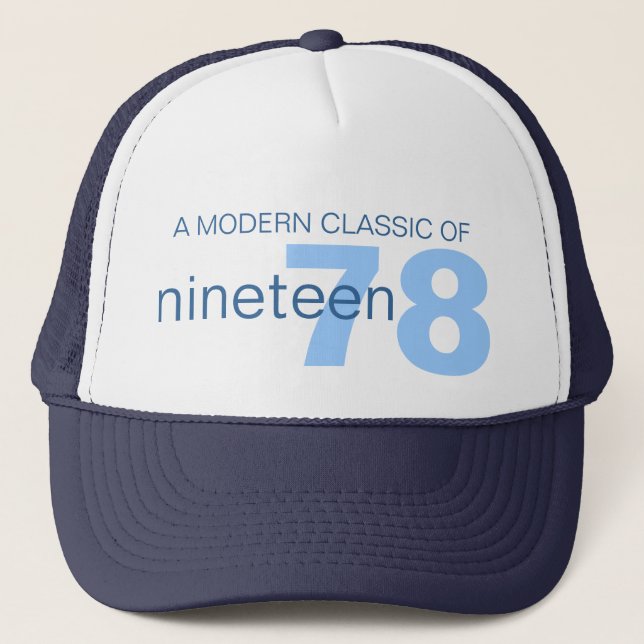 Gorra De Camionero Blue modern classic age / birth year hat (Anverso)