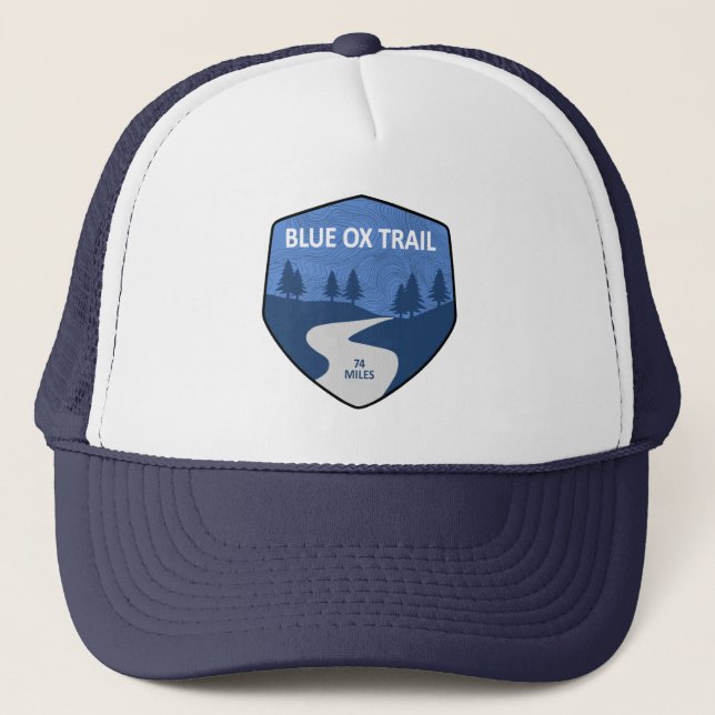 Gorra De Camionero Blue Ox Trail (Anverso)