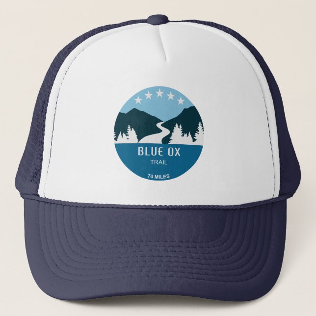 Gorra De Camionero Blue Ox Trail (Anverso)