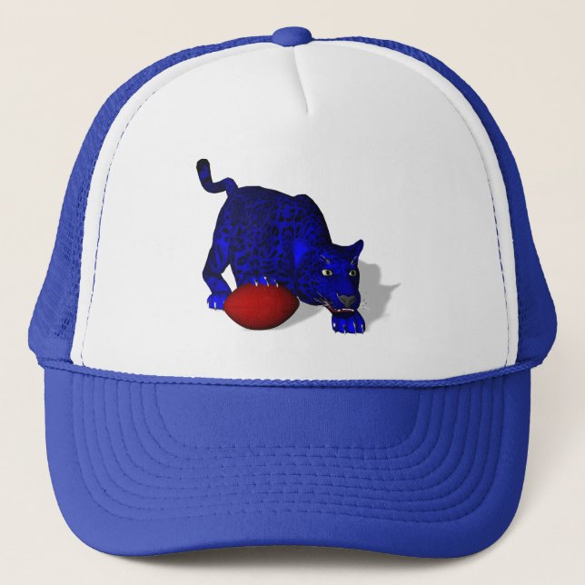 Gorra De Camionero Blue Panther (Anverso)