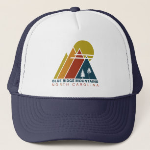 Gorra De Camionero Blue Ridge Mountains Vintage Sunset Souvenir años 