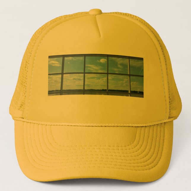 Gorra De Camionero blue sky airport window (Anverso)