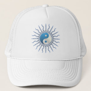 Gorra De Camionero Blue Starburst Yin Yang