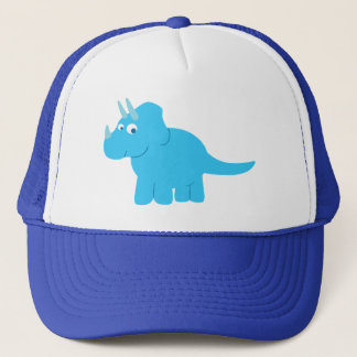 Gorra De Camionero Blue Triceratops Dinosaur
