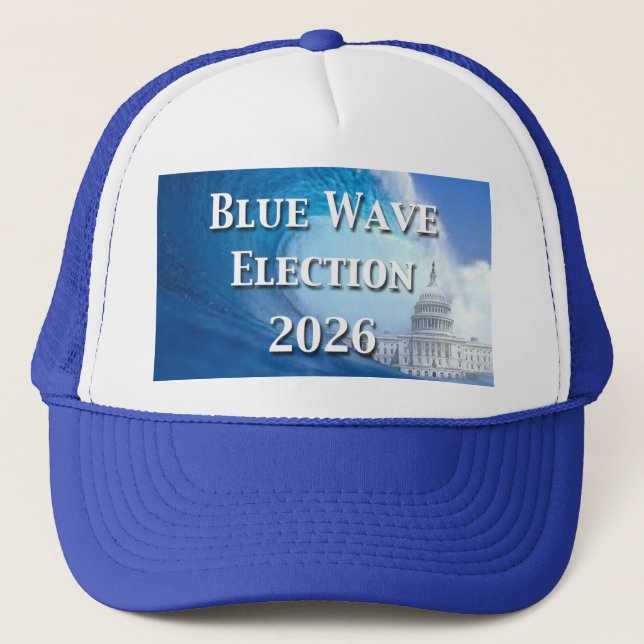 Gorra De Camionero Blue Wave Election 2026 (Anverso)