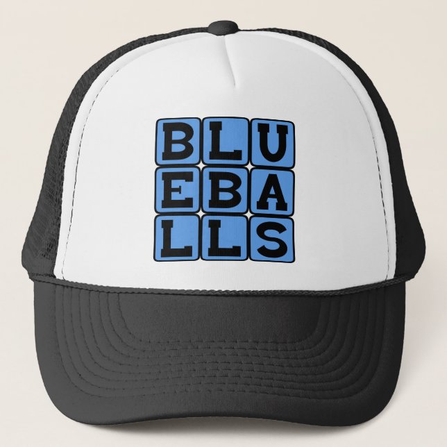 Gorra De Camionero Blueballs, Bolas Azules (Anverso)