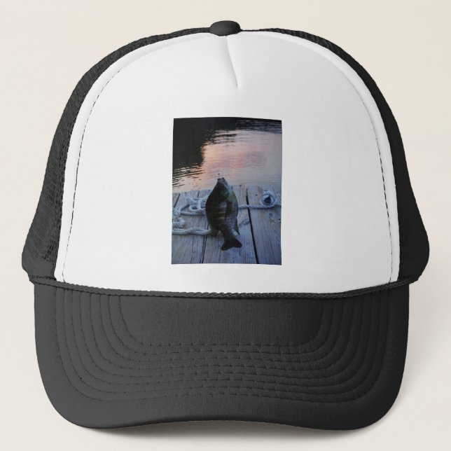 Gorra De Camionero Bluegill al atardecer Lago Arrowhead (Anverso)