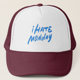 Gorra De Camionero "Blues del lunes: Odio los lunes"