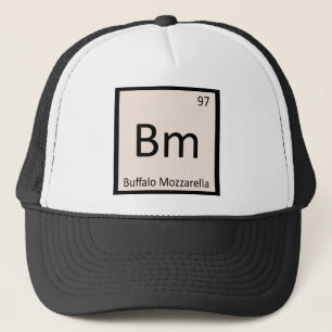 Gorra De Camionero Bm - Símbolo de química del queso de búfalo Mozzar