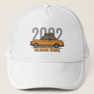 Gorra De Camionero BMW 2002 naranja Colorado BMW vintage