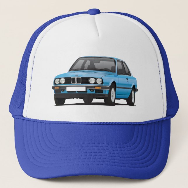 Gorra De Camionero BMW azul 3 series (E30) (Anverso)