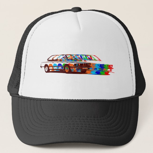 Gorra De Camionero BMW colours2 lleno clásico (Anverso)
