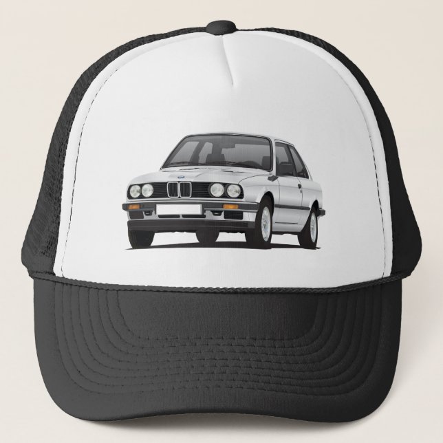 Gorra De Camionero BMW de plata 3 series (E30) (Anverso)