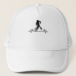 Gorra De Camionero BMX Heartbeat Design Funny Rider Bicicleta Regalo