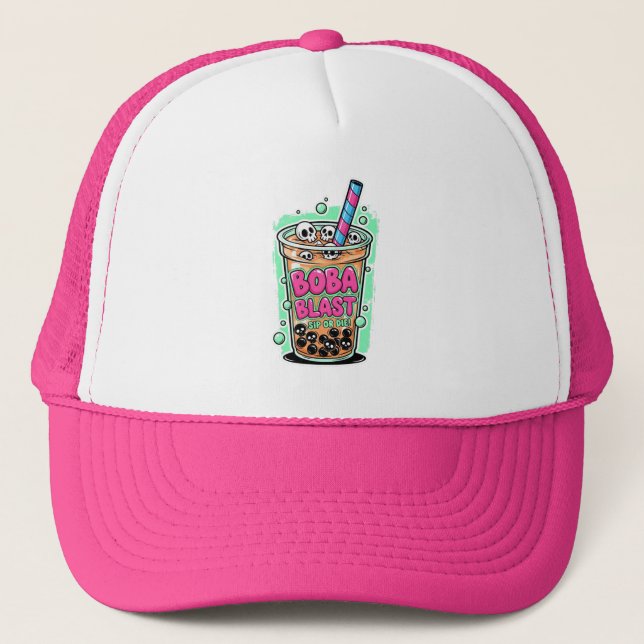 Gorra De Camionero Boba Blast – ¡Bebe o Muere! (Anverso)