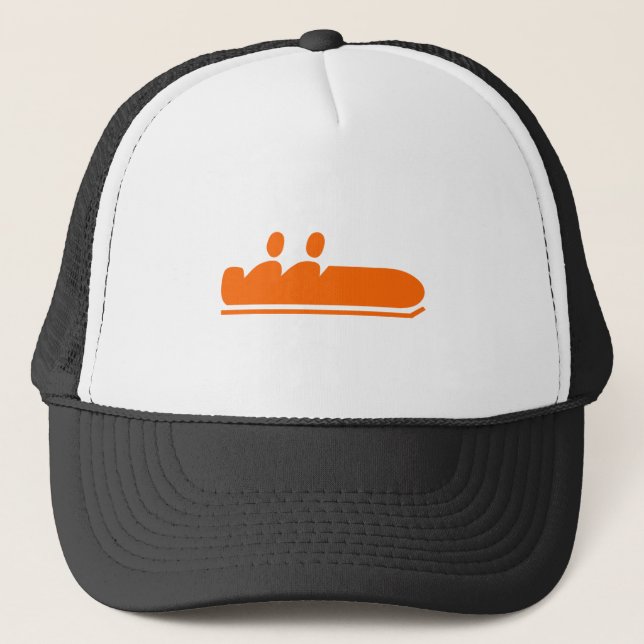 Gorra De Camionero Bobsled - Naranja (Anverso)