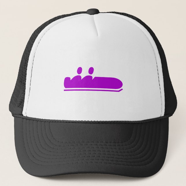 Gorra De Camionero Bobsled - Púrpura (Anverso)