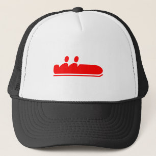 Gorra De Camionero Bobsled - Rojo