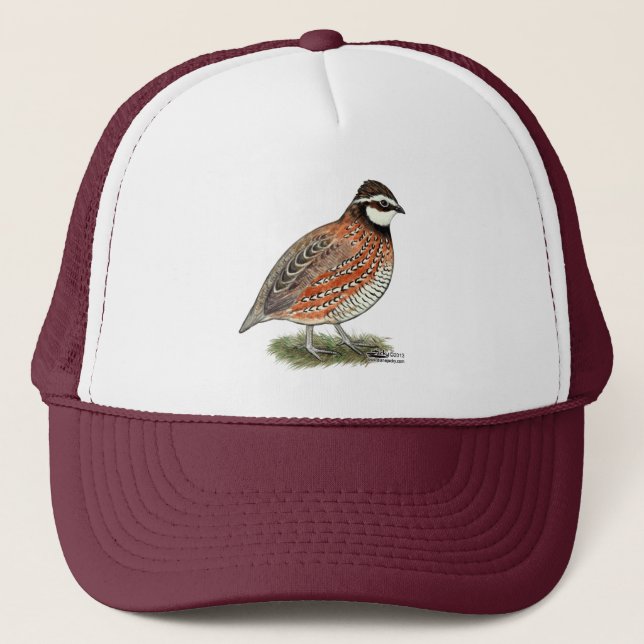 Gorra De Camionero Bobwhite Quail Rooster (Anverso)