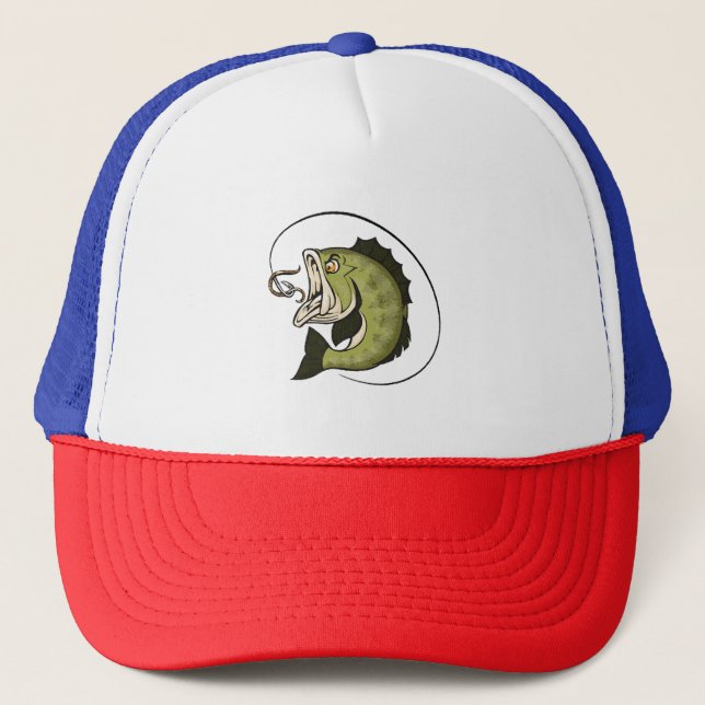 Gorra De Camionero Boca de lubina grande (Anverso)