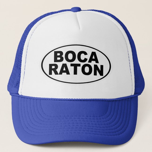 Gorra De Camionero Boca Ratón Florida (Anverso)