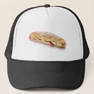 Gorra De Camionero bocadillo con el jamón y el queso