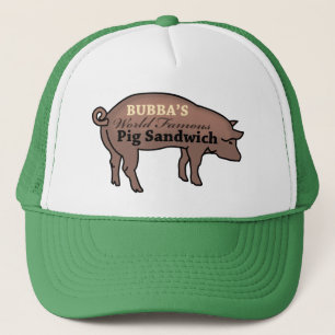 Gorra De Camionero Bocadillo famoso del cerdo de Bubba