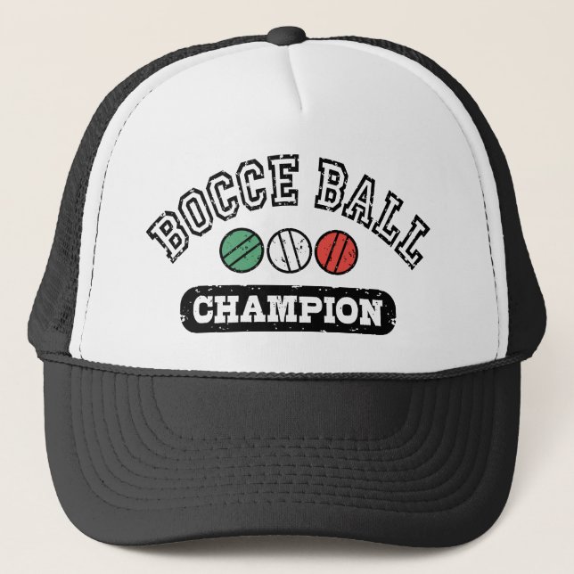 Gorra De Camionero Bocce Ball Champion (Anverso)